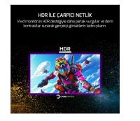 27 GAMEPOWER Vivid V60 27" Curved RGB Beyaz 240Hz 0.5ms Curved  VA Monitör 